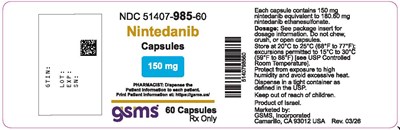 51407-985-60lb (Nintedanib Capsules 150mg)